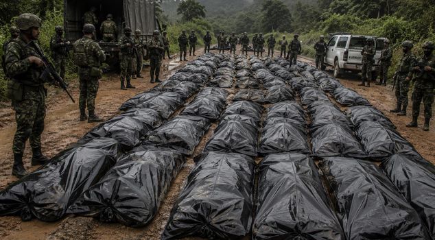 50 people died as a result of clashes between two armed groups in Colombia