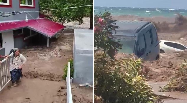 Hatay and Osmaniye have been hit by floods! Houses, roads and vehicles have been damaged.
