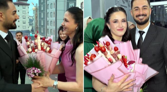 Extraordinary surprise from the kebab shop's son-in-law! Those who saw the bouquet took a second look.