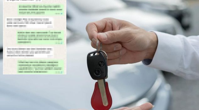He was shocked by a message from someone to whom he sold his car 7 months ago.