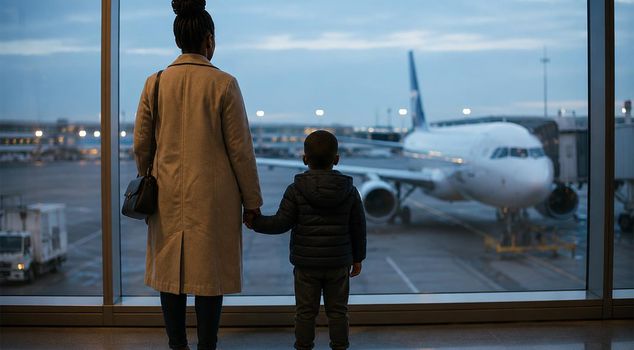 В США беременную мать и ее 4-летнего больного сына держали неделю в камере в аэропорту.