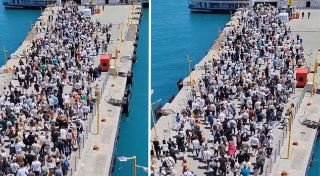 Post-holiday chaos on the Princes' Islands: People trampled each other to board the ferry