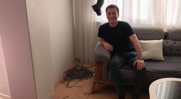 Like a guest in his own home! He hasn't been able to enter the living room for 2 months