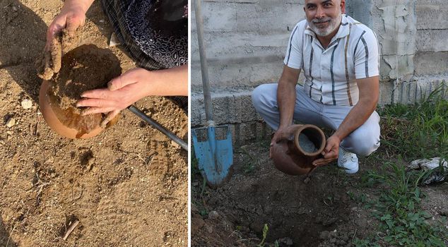 Everyone thought he was looking for gold, but he pulled 'cara cheese' out from under the soil.