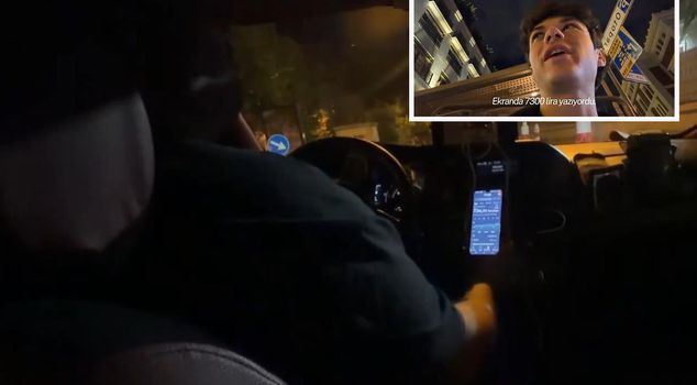Driver who did not turn on the taximeter after picking up a tourist in Beyoğlu has been arrested.