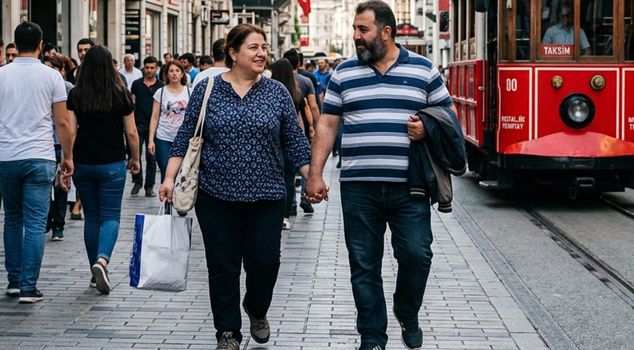 The rate of obesity in Turkey rose to 21.8 percent last year.