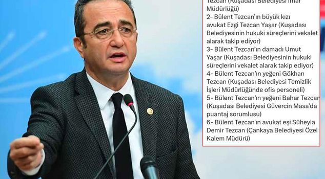 Allegation of 'lifelong favoritism' against CHP's Bülent Tezcan