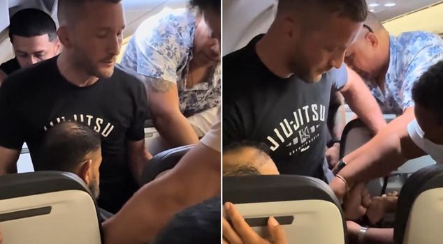 Horror on the plane! He tried to open the emergency exit door and jump out