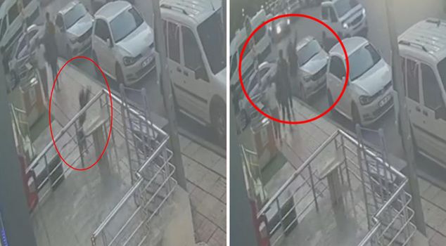 A 21-month-old baby was injured after falling from a balcony; the moment was captured on camera.
