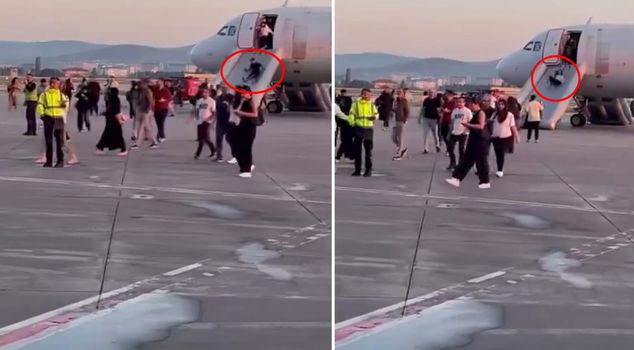 Panic moments at Esenboga Airport! Charger caught fire, passengers urgently evacuated
