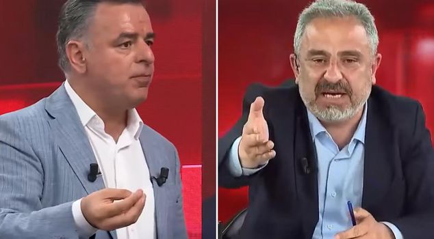 Live broadcast dispute between Sinan Burhan and Barış Yarkadaş over Mansur Yavaş