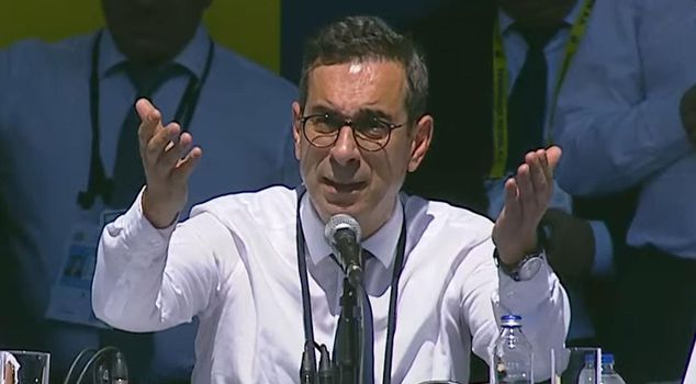 Şekip Mosturoğlu: Did you come for the general assembly or the match?