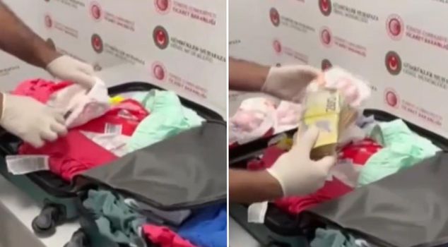 عاد ثروة من حفاضات الأطفال في مطار أنطاليا
