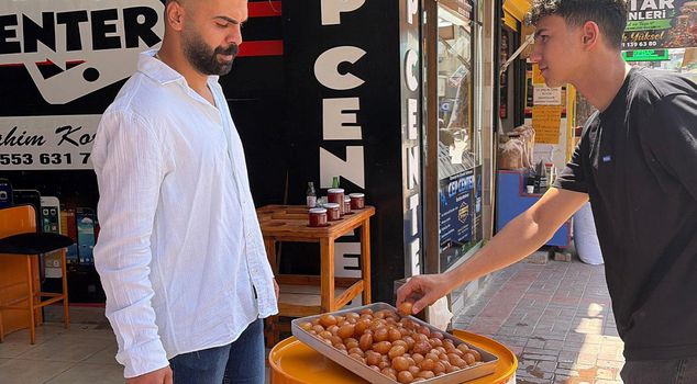 He had been waiting for this moment for 8 years! As soon as his wish came true, he had lokma (Turkish fried dough) distributed.