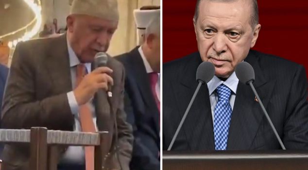 President Erdogan recited the Quran at the Selimiye Mosque.