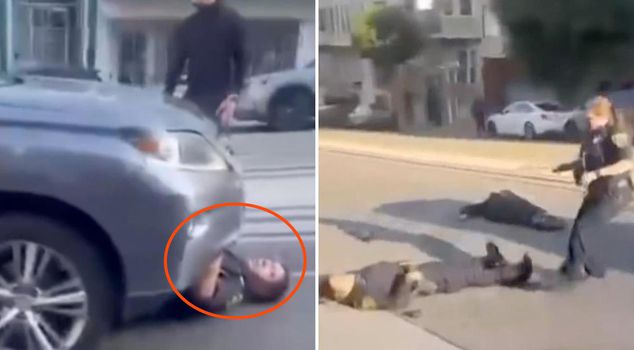 An accident that rivals movie scenes: The thief hit by a car during the chase died, and two police officers were injured.