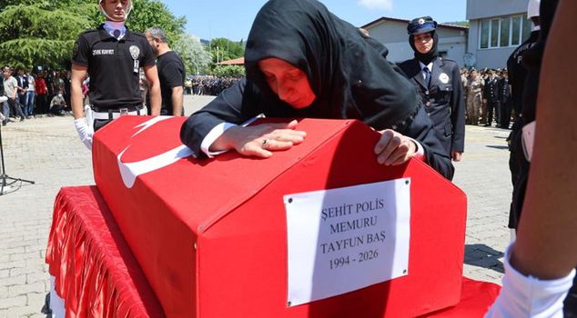 Farewell from the wife of the martyred police officer: Tayfun, do not be afraid, you are going to heaven