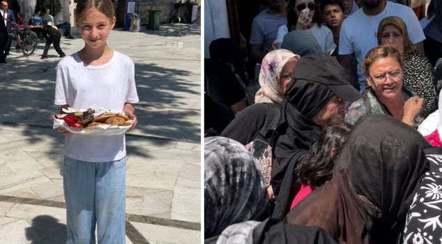A young girl who wanted to offer cookies to visitors in Eyüp Sultan experienced the shock of her life.