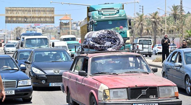 Lebanese people set off to return home after the US-Iran agreement.