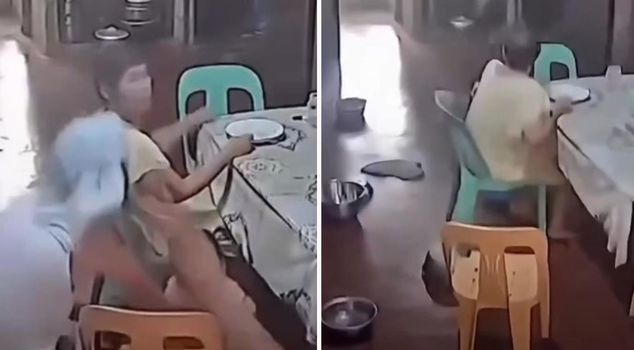 They abandoned the disabled woman and fled during the earthquake.