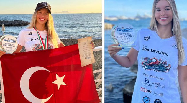 Historic achievement by İzmir's swimmer Eda Savcıgil