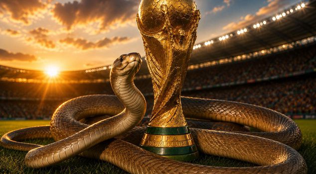 Panic at World Cup training! Venomous snake halts practice session
