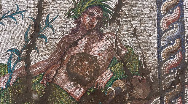 A rare historical discovery in Aspendos! The mysterious river god of Rome has emerged.