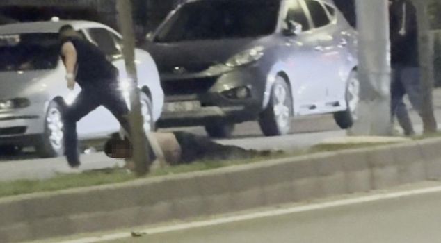 Одним ударом сбил с ног, затем утащил волоком