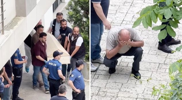 The lifeless bodies of a divorced former couple were found in the garden of a housing complex in Çekmeköy.