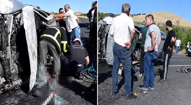 The vehicle of workers returning home after their shift had an accident, killing 2 people.