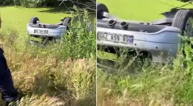 The lifeless bodies of two young people were found in a car buried in a water well.