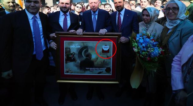 Father's Day surprise from youth to Erdoğan! The note on the painting moved everyone.