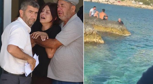 He died trapped in the rocks while spearfishing.
