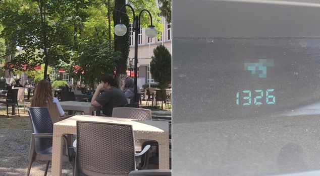 Unusual scene in the city center! Everyone is looking for shade