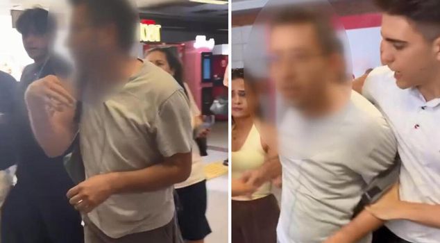 A citizen intervened against a suspect secretly taking photos of women at the metrobus station in Şişli.