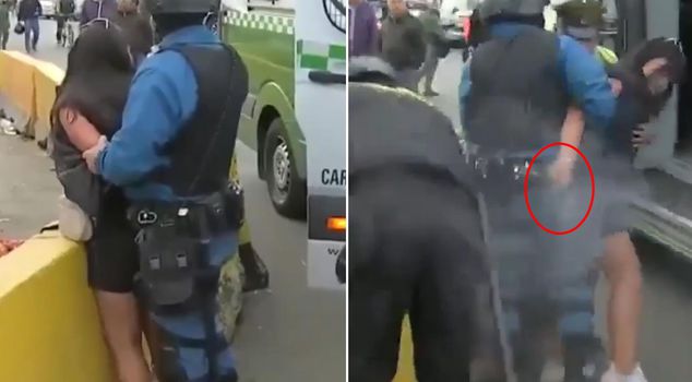 Крупная потасовка в прямом эфире! Схватил пистолет полицейского и открыл шквальный огонь