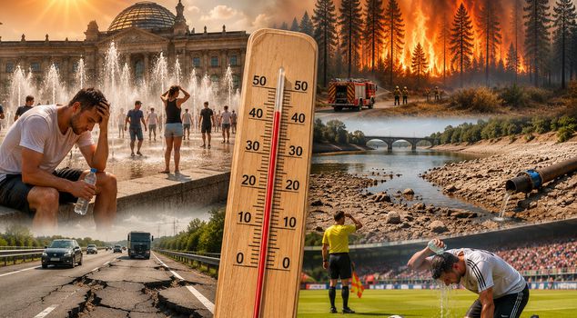Heatwave alarm in Germany: Marathon canceled, highways cracked