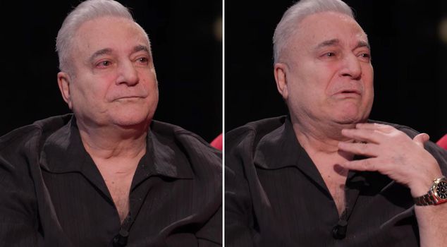 While Mehmet Ali Erbil was telling about the young miner who participated in Wheel of Fortune, he sobbed again.
