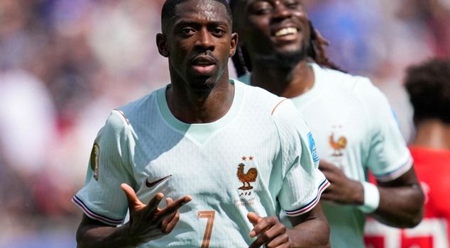 Ousmane Dembele scored a hat-trick in 33 minutes.