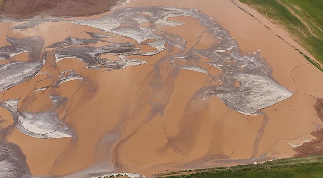 Flood damaged agricultural lands in Ahlat