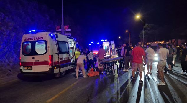Taksi and motorcycle collided in Bodrum: 1 dead, 1 seriously injured