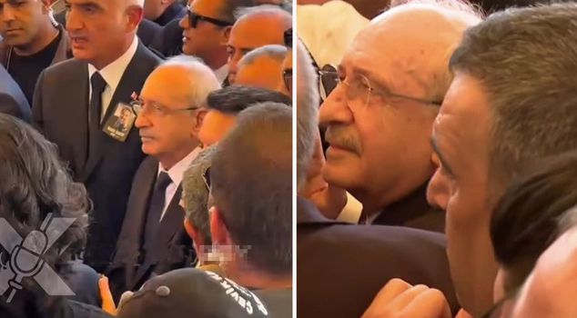 Cold shower for Kemal Kılıçdaroğlu at Kadir İnanır's funeral ceremony