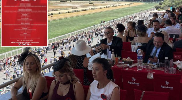 The menu sold for 20,000 lira at the 100th Gazi Race has become a topic of debate.