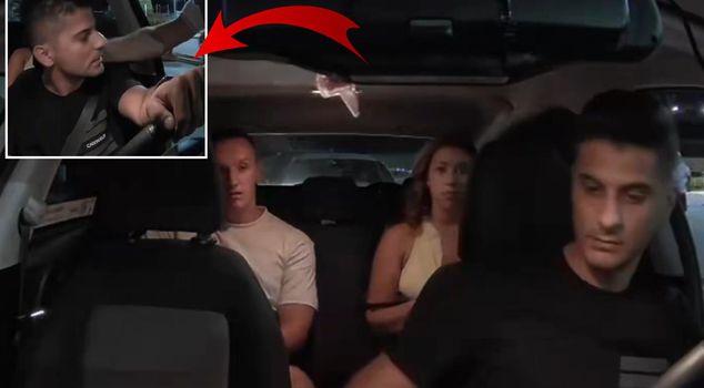 Horrifying moments in the taxi! Tourists apologized repeatedly out of fear.