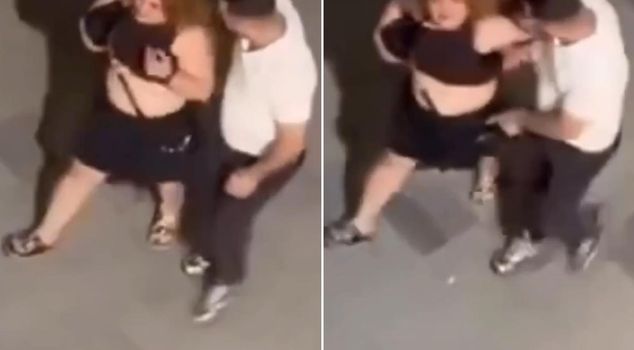 The woman's scream startled the neighborhood: He's going to kill me, help