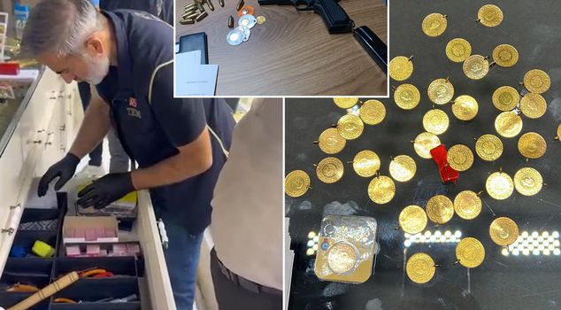 Striking images from the fake gold operation! All sorts of things emerged from the addresses.