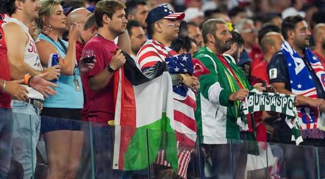 Reaction to Israel at the World Cup, great support for Palestine