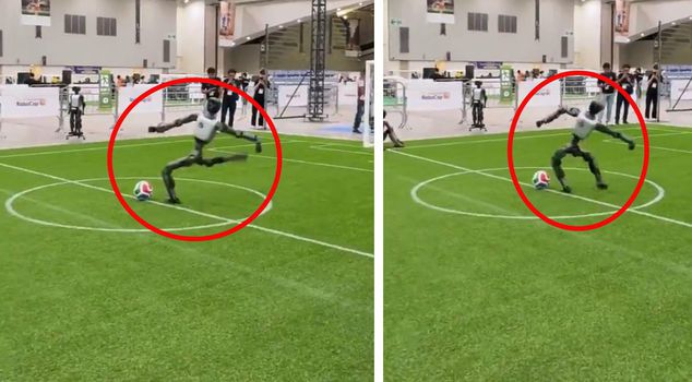 The robot that wanted to shoot injured itself