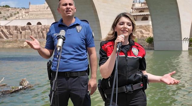 Batman police brought together the historical texture of Hasankeyf with music.