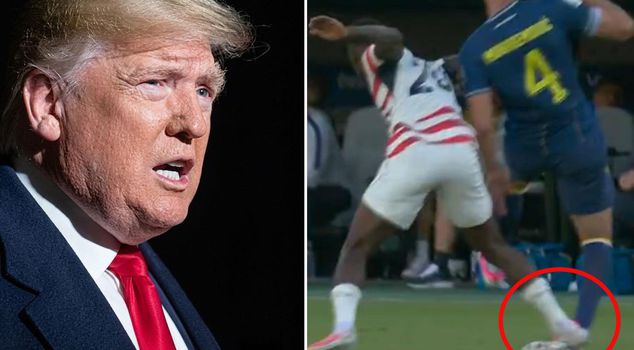 Donald Trump commented on the red card position given to Balogun